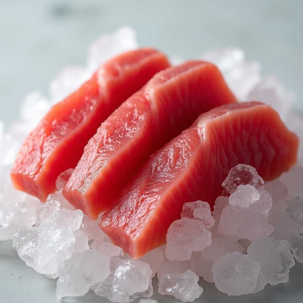 Frozen tuna fillets